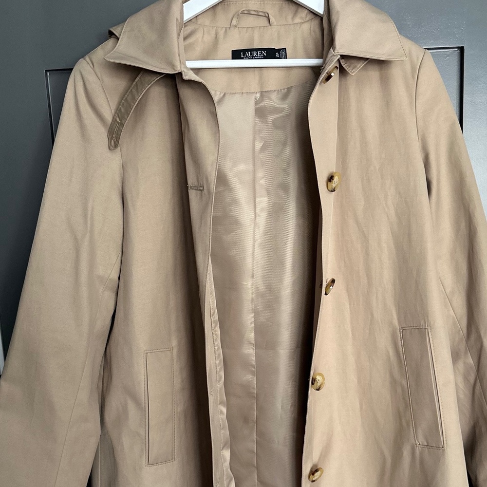Ralph Lauren Hooded Raincoat (Women's XL)